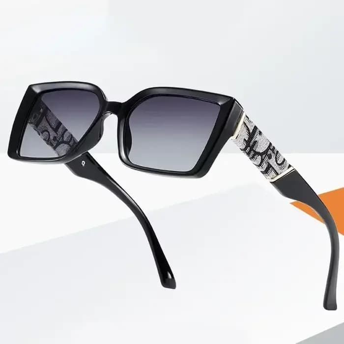 ChimBrand Designer Lunettes de soleil carrées pour femmes, Lunettes d'extérieur, Lettre, Lunettes de