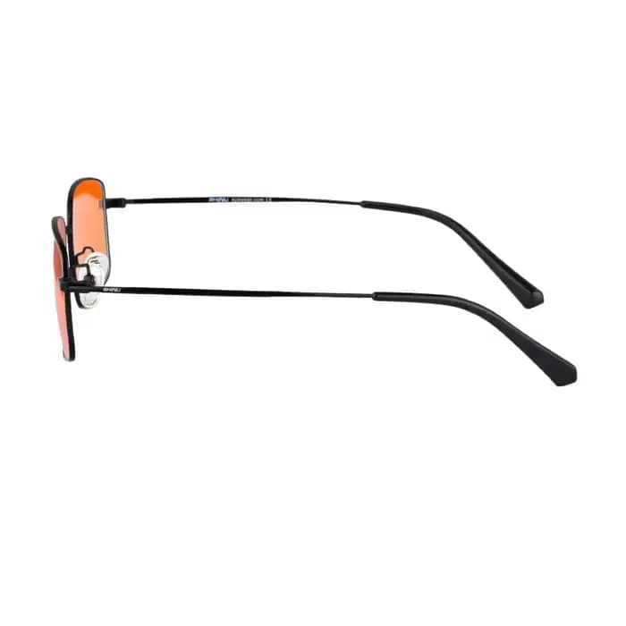 Lunettes de lumière bleue hommes lentille Orange lentille rouge lentille claire lunettes en métal pr