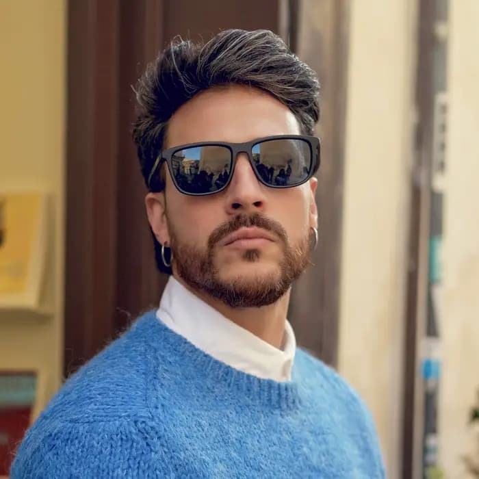 ZENOTTIC Lunettes de soleil polarisées carrées pour hommes – Cadre léger TR90 avec blocage UV pour l