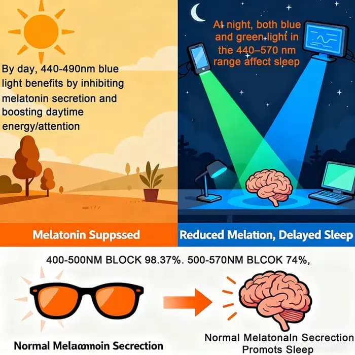 SHINU marque bon sommeil lumière bleue bloquant les lunettes hommes lentilles rouges Anti lumière ve