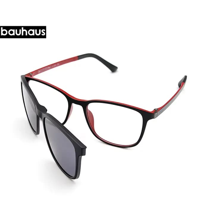 X3197 myopie pince magnétique sur lunettes cadre optique Prescription cadre lunettes Rectangle polar