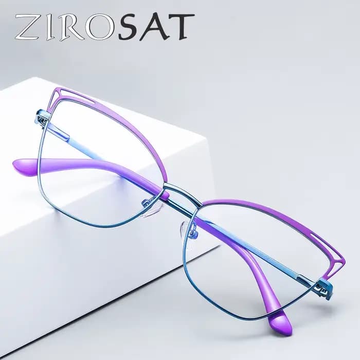 ZIROSAT-Lunettes optiques pour femmes, monture en alliage, lunettes Rx pour femmes, lunettes Ale, 30