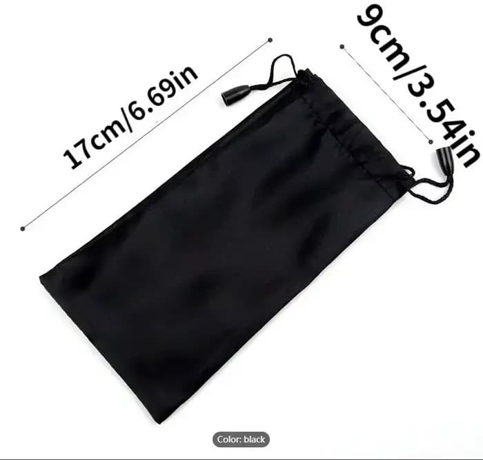 1/20 pièces Portable tissu doux étanche lunettes de soleil sac microfibre poussière stockage pochett