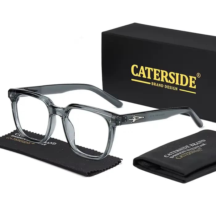 CATERSIDE lunettes à lumière plate hommes marque Design TR90 montures carrées lunettes femmes affair
