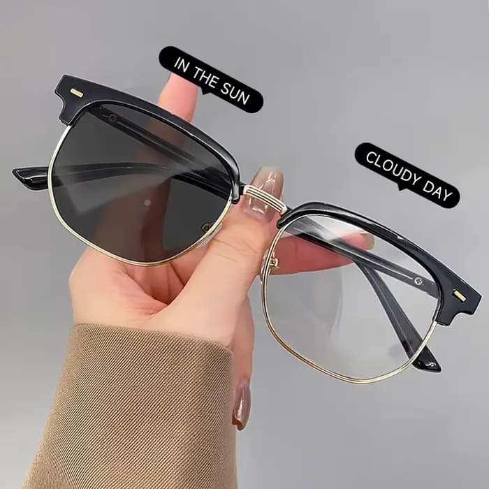 COOLMEN – lunettes de soleil photochromiques classiques pour hommes et femmes, Anti-lumière bleue, P