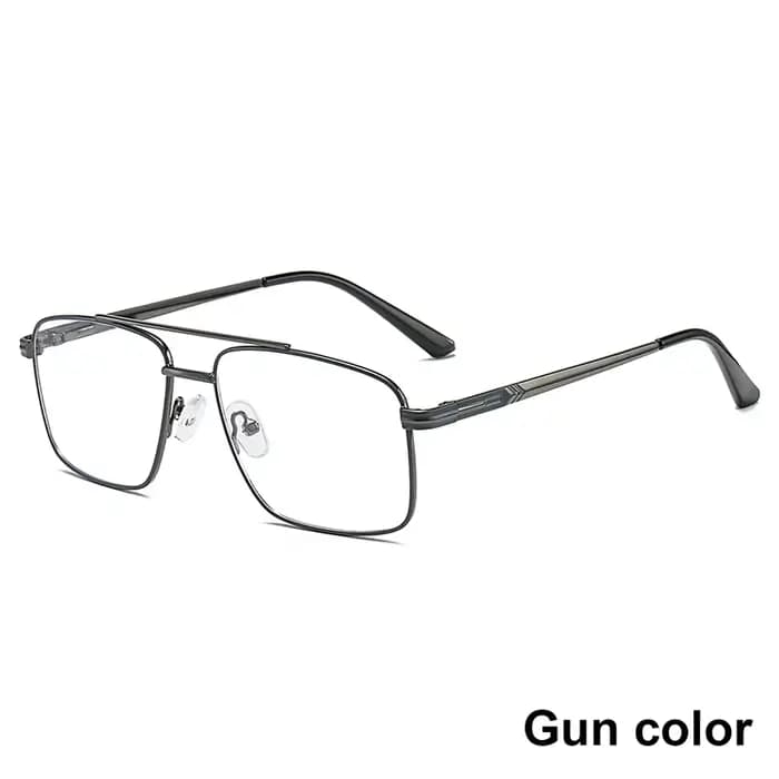 UVLAIK-Lunettes vintage en métal doré pour hommes et femmes, monture anti-lumière bleue, lunettes op