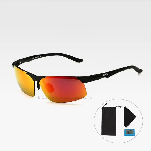 VEITHDIA – lunettes de soleil polarisées en aluminium et magnésium pour homme, verres de styliste, V