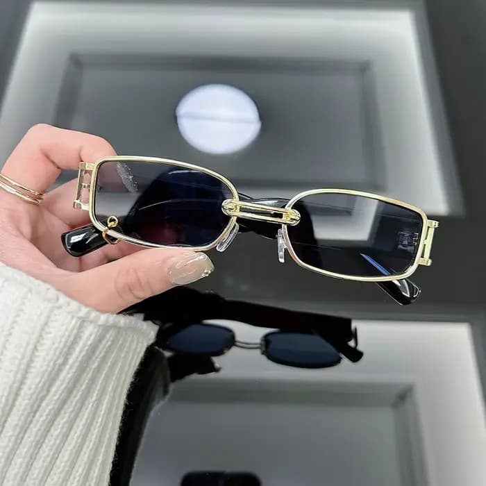 Lunettes de soleil carrées de luxe pour femmes, lunettes de soleil de créateur de marque, mode fémin