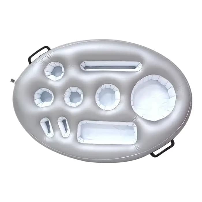 Table de piscine gonflable flottante avec porte-boissons et plateau réfrigérant pour l'été – Accesso