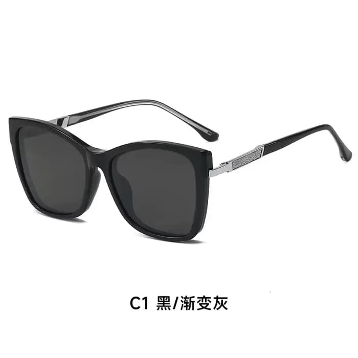 Lunettes de myopie optique à Clip magnétique pour hommes, lunettes de soleil polarisées, lunettes de