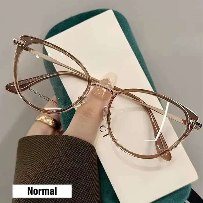 Lunettes de myopie photochromiques pour femmes, œil de chat, lunettes de soleil de vision de près, p
