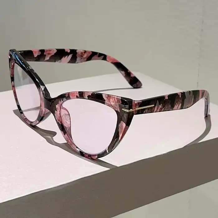 KAMMPT lunettes de lecture œil de chat surdimensionnées mode bloquant la lumière bleue montures opti