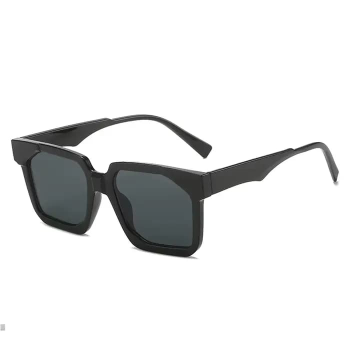 Lunettes de soleil carrées rétro à grande monture en plastique pour hommes et femmes, lunettes optiq