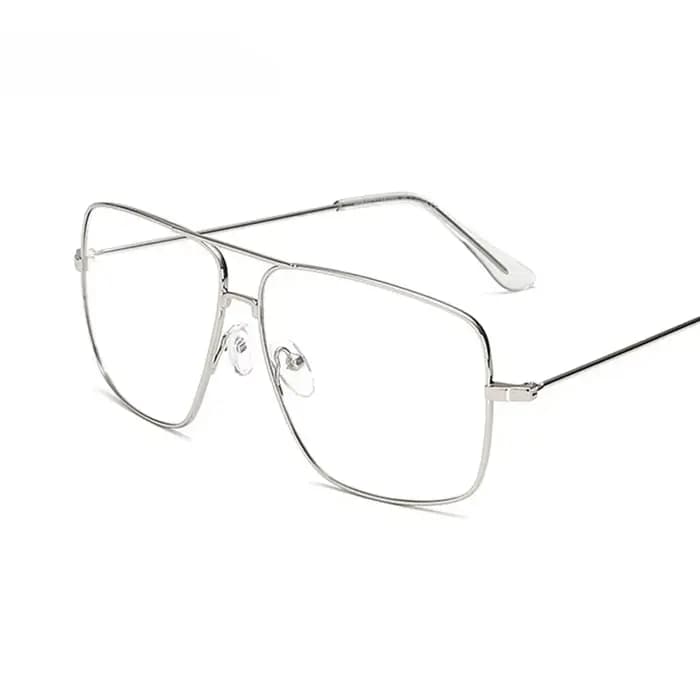 Lunettes de soleil vintage à monture carrée dorée pour hommes et femmes, rétro, lentille optique, ve