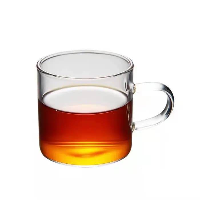 Tasse en verre transparent avec poignée, tasse à thé, café latte, vin, lait, expresso, cappuccino, b