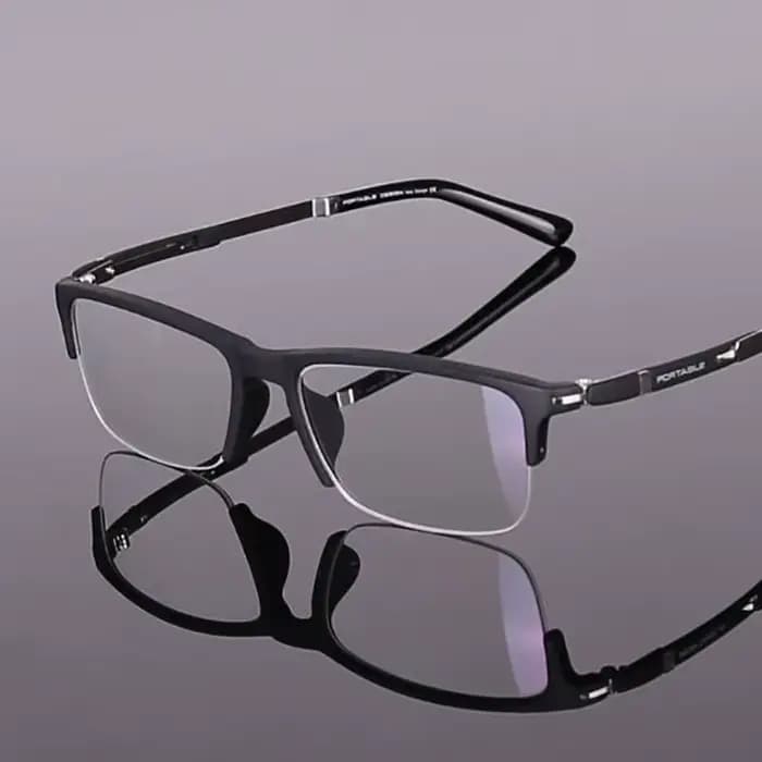 Toptical – demi-lunettes TR90 pour myopie, ultra-légères, pour homme, monture à verres fins, ordinat