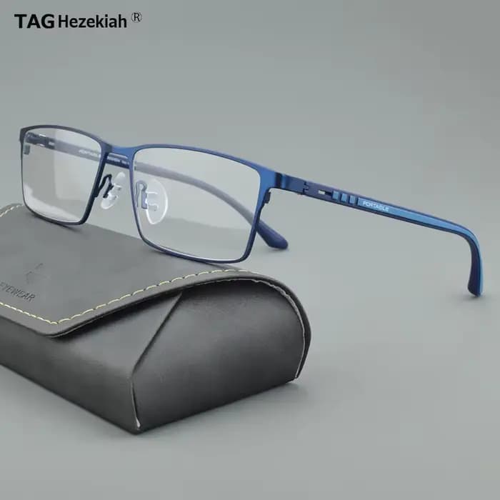 Montures de lunettes en alliage de titane pour hommes, P9386, lunettes de Prescription optique, mont