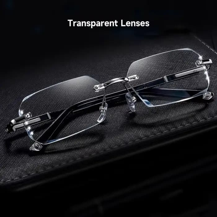 Mode diamant Anti-lumière bleue lunettes de lecture femme homme lunettes sans monture bloquant la Pr