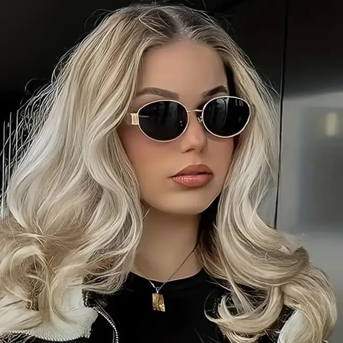 Lunettes de soleil de Protection solaire rétro Steampunk, Vintage, ovales en métal pour femmes, clas