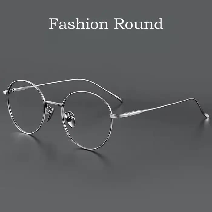 YIMARUILI mode Ultra-léger Flexible titane lunettes rétro rond optique Prescription hommes et femmes