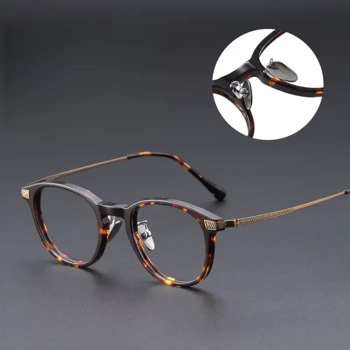 F.DRACON nouveau cadre de lunettes en titane rétro carré hommes et femmes cadre de lunettes plaque o