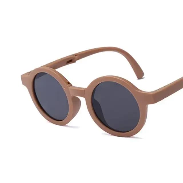 Lunettes de soleil rondes pliables pour enfants, lunettes de soleil pour enfants, lunettes de rue Be