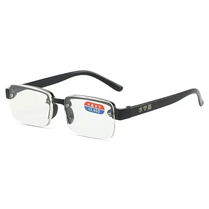 Lunettes de lecture rétro de luxe pour hommes et femmes, demi-montures, verres HD, presbytie, lunett