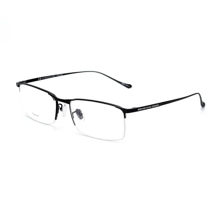 Monture de lunettes en titane ultralégère pour hommes, lunettes carrées pour myopie, lunettes pour c
