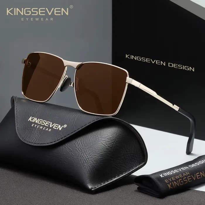 KINGSEVEN – lunettes de soleil de luxe pour hommes/femmes, polarisées UV400, à la mode, rétro, class