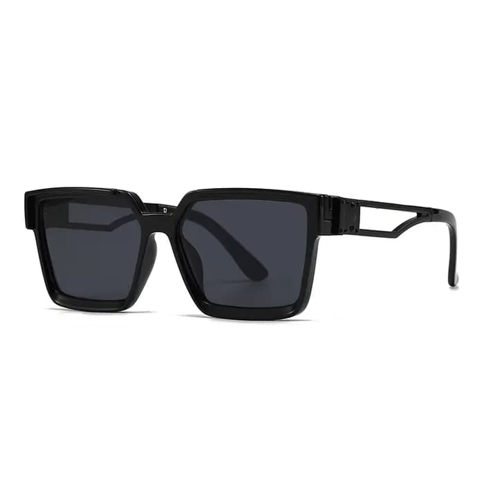 Mode Vintage carré or lunettes de soleil femmes pour hommes lunettes de soleil Punk nuances marque d