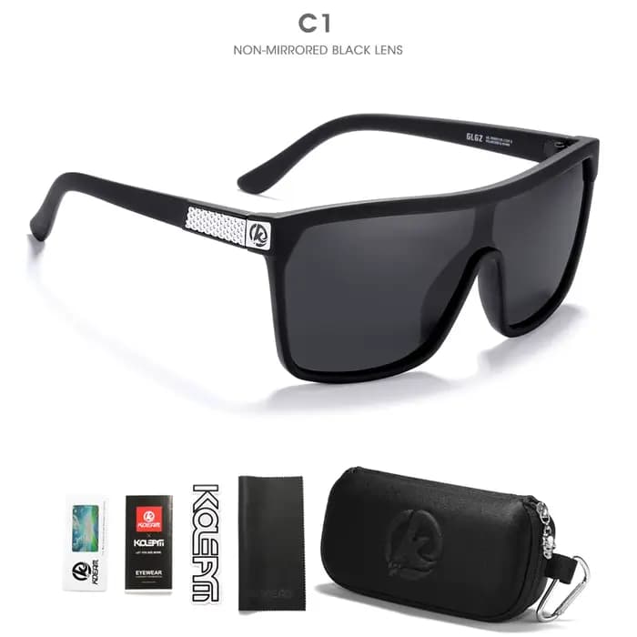 KDEAM-Lunettes de soleil de pêche polarisées pour hommes et femmes, lunettes de soleil une pièce, lo