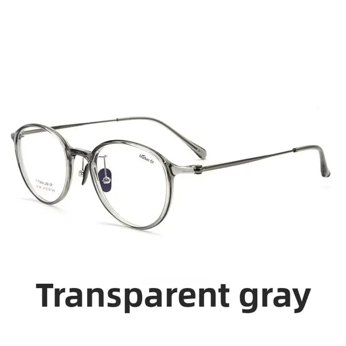 Montures de lunettes en titane légères à plumes, petites lunettes rondes TR90 pour femmes/hommes, co