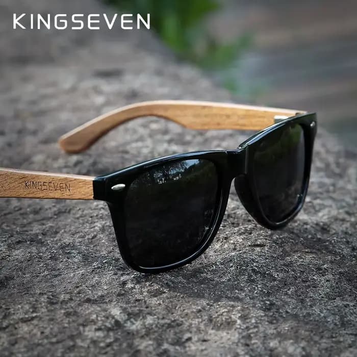 KINGSEVEN 2024 mode lunettes de soleil en bois naturel faites à la main pour hommes femmes lunettes