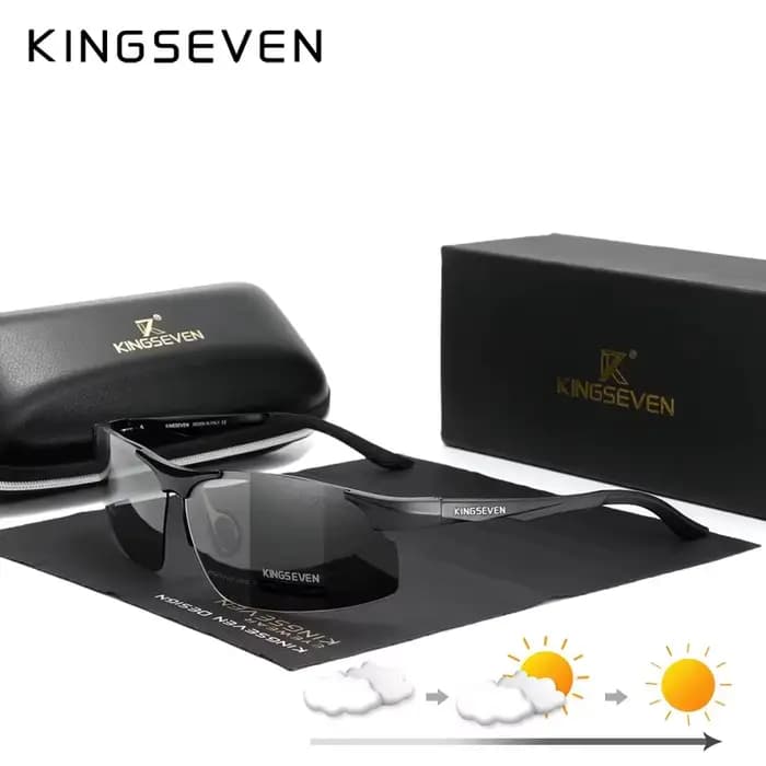 KINGSEVEN UV400 lunettes de soleil polarisées pour hommes cyclisme conduite miroir lentille mâle lun