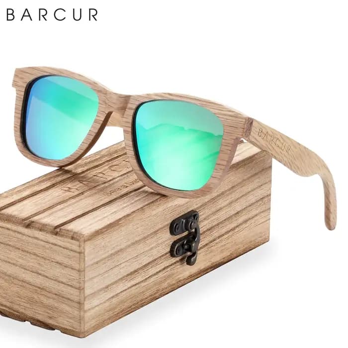 Lunettes de soleil en bois naturel hommes lunettes de soleil polarisées femmes voyage lunettes Vinta