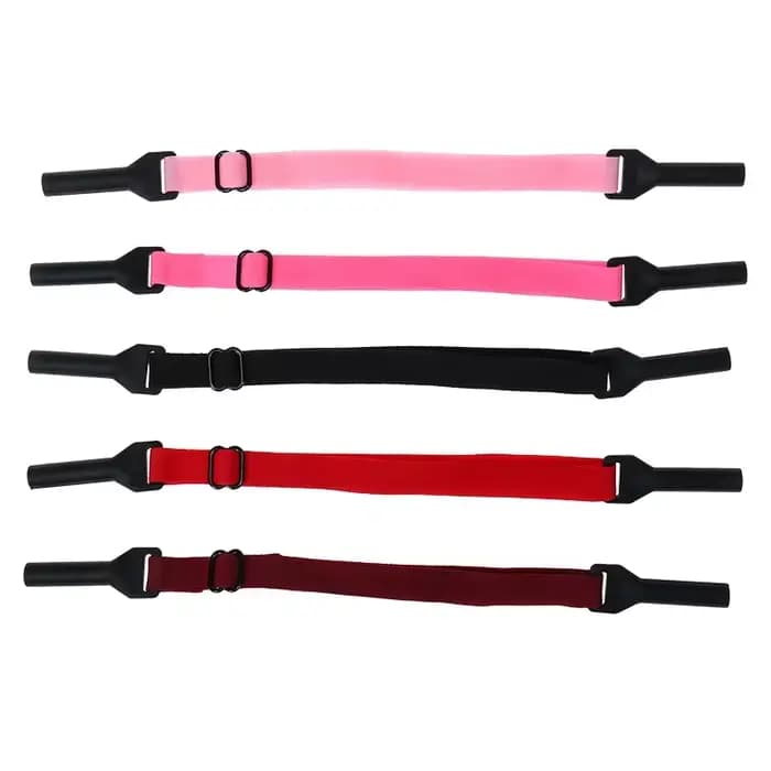Chaîne de lunettes, 2 pièces, taille réglable, corde élastique, sangle de lunettes, Sport, antidérap