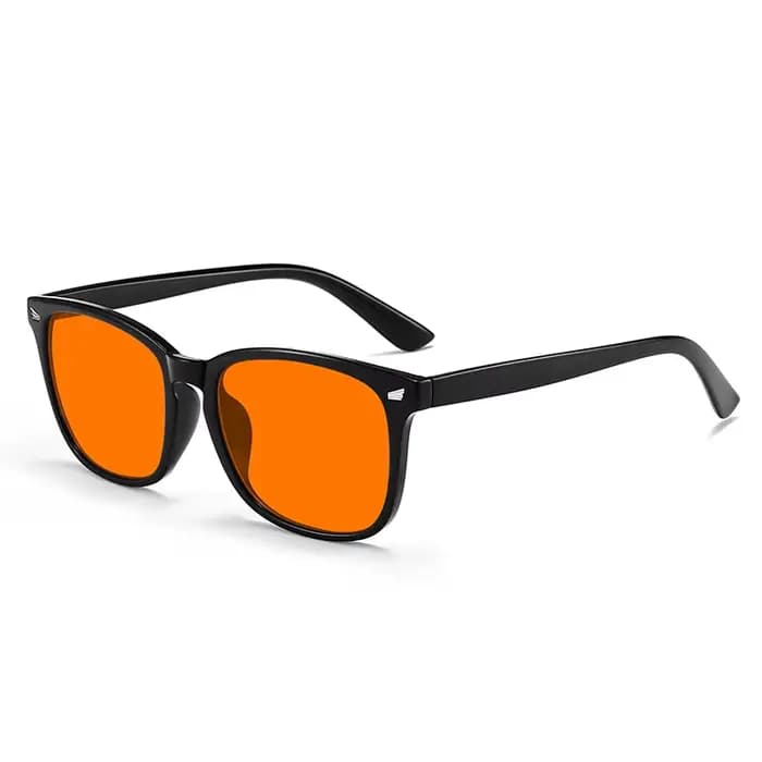 Lunettes Anti-lumière bleue avec lentilles teintées rouges, meilleur sommeil, filtre à lentille roug