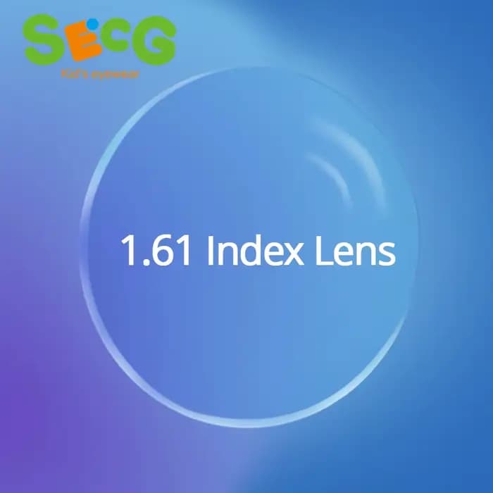Protection contre les radiations personnalisée 1.61 asphère à haute index lentille optique transpare