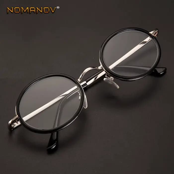 NOMANOV-Lunettes de lecture rondes rétro pour hommes et femmes, verres multicouches, alliage à jante