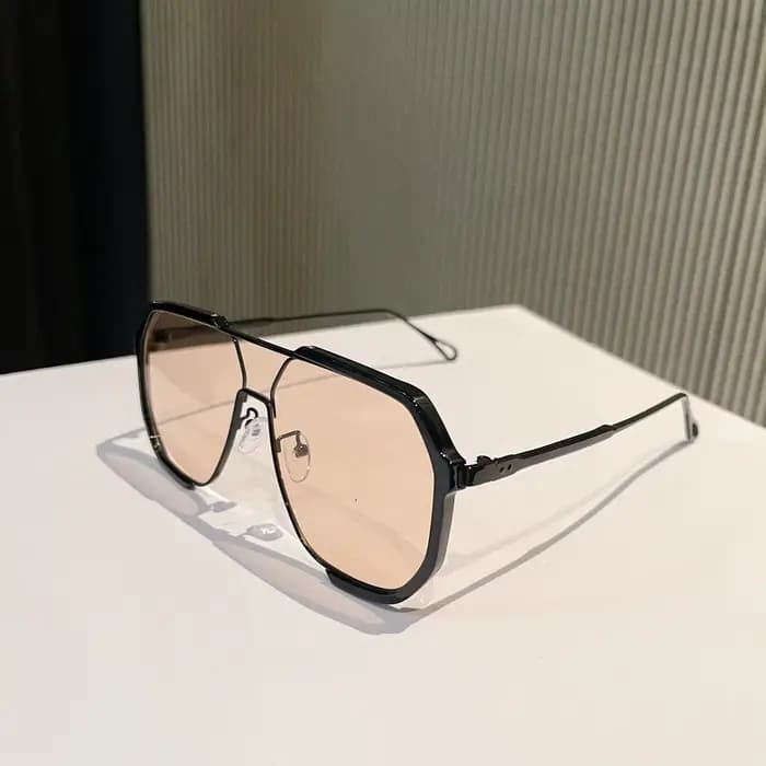 Lunettes de soleil surdimensionnées pour femmes et hommes, une pièce Unique, à la mode, UV400, Punk,