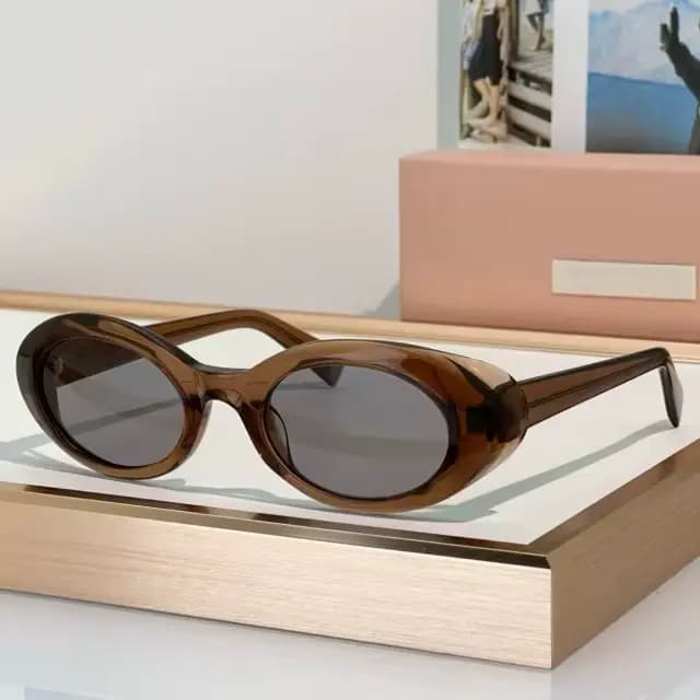 Nouvelles Lunettes de Soleil Ovales Tendance 2026 pour Femmes, Marque Designer, Hommes, Lunettes Pop
