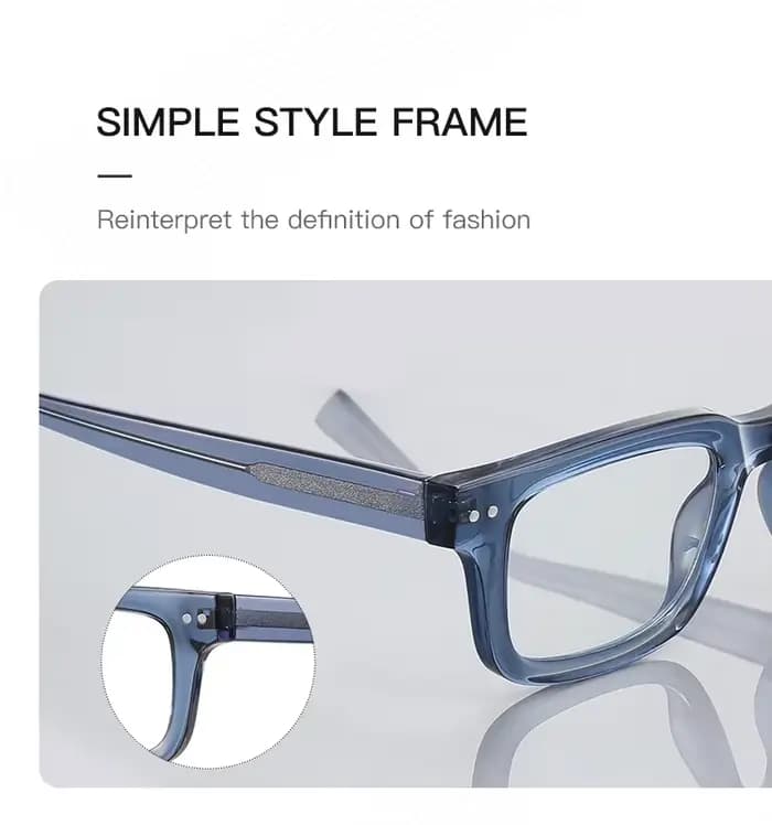 VKYEE carré Simple hommes myopie hypermétropie lunettes Anti-lumière bleue lunettes de lecture peuve