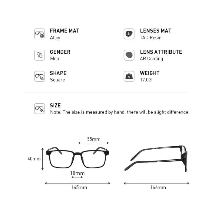 MERRYS DESIGN hommes pur titane ultra-léger et confortable unisexe lunettes cadre TR90 montures lune