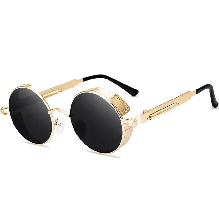 Lunettes de soleil steampunk gothiques classiques pour hommes et femmes, lunettes de soleil vintage,
