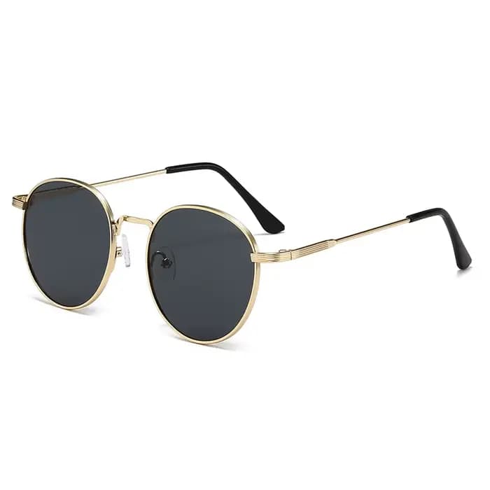 KLASSNUM – lunettes de soleil rondes classiques rétro pour hommes et femmes, monture en métal, verre