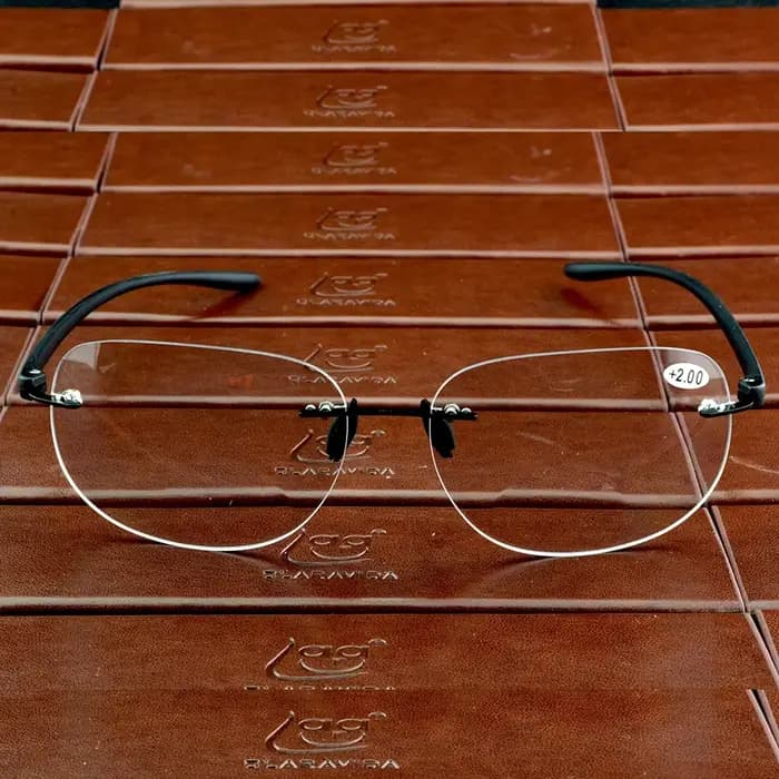 NOMANOV Lunettes de soleil photochromiques sans monture de style spatial Lunettes de lecture bifocal