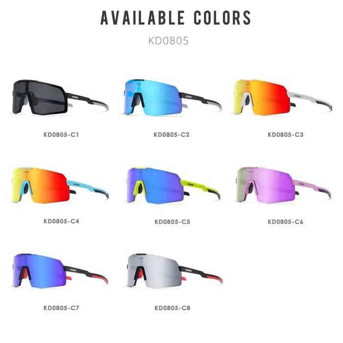 KDEAM-Lunettes de soleil de sports de plein air pour hommes, lunettes de soleil polarisées UV400, ca