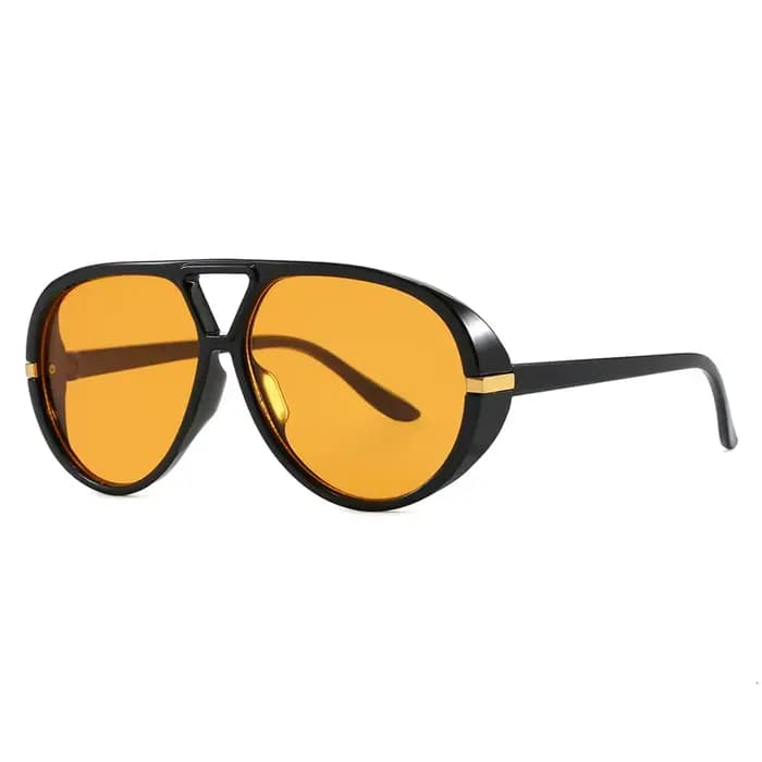 Lunettes de soleil ovales Orange à grande monture pour femmes, nouvelle mode, marque d'été, lunettes