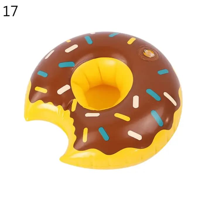Porte-boisson gonflable en PVC pour piscine, porte-gobelet à flotteur, sous-verre de Bar pour fête,