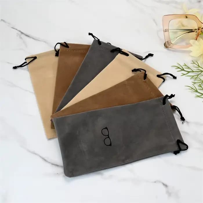 Étui à lunettes Portable à la mode, accessoires pour lunettes, sac à lunettes souple, sacs pour lune